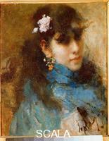 Gola, Emilio (1852-1923) Portrait of a Girl