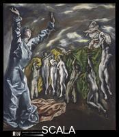 El Greco (Theotokopulos, Domenico 1541-1614) The Vision of Saint John, 1608-14