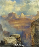 ******** Grand Canyon. Thomas Moran (1837-1926). Oil on canvas. Dated 1916. 26 x 31.5cm.