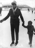 ******** Princess Grace and her daughter Stephanie on a family holiday in Switzerland, 1968.