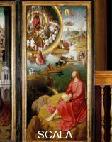 Memling, Hans (1425/40-1494) Triptych: right-hand panel with Saint John the Evangelist on Patmos