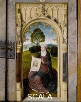 Memling, Hans (1425/40-1494) Floreins Triptych (closed): right-hand panel with Saint Veronica