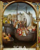 Memling, Hans (1425/40-1494) Shrine of Saint Ursula: Return of the Saint to Basel