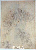 Michelangelo (Buonarroti, Michelangelo 1475-1564) Study for the Last Judgment no. 65 Fr, 1534