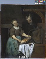 Metsu, Gabriel (1629-1667) The Cook, c.1657-1662