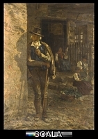 Carcano, Filippo (1840-1914) Tipi di una famiglia di contadini nel Veneto o Scena di vita montana 1885. Inv. N.: AH 1731