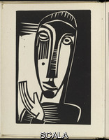 Schmidt-Rottluff, Karl (1884-1976) Little Prophetess (Kleine Prophetin) from 'Das graphische Jahrbuch' (The Print Yearbook), by various authors, 1920 (print executed 1919)