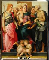 Rosso Fiorentino (1494-1540) Madonna and Child with Saints John the Baptist, Anthony, Stephen and Jerome, 1518