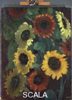 Nolde, Emil (1867-1956) Glowing Sunflowers, 1936