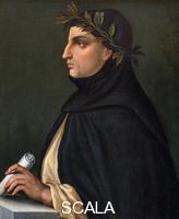 ******** Portrait du poete italien Giovanni Boccaccio (Jean Boccace, 1313-1375) Peinture anonyme