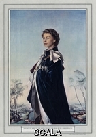 ******** Queen Elizabeth II by Pietro Annigoni. Portrait of Elizabeth II, Queen of the United Kingdom and Head of the Commonwealth (born 1926), by Pietro Annigoni.. Painting reproduced in The Illustrated London News, Coronation Number, 30 May 1953.1953