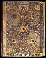 ******** Ms. M. 1, Back cover of The Lindau Gospels, from Abbey of St. Gall, Switzerland, third quarter of 8th century