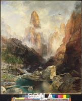 Moran, Thomas (1837-1926) Mist in Kanab Canyon, Utah, 1892.
