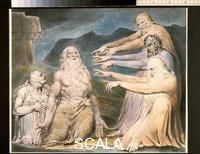 Blake, William (1757-1827) Illustrations of the Book of Job, RA 2001.72, III, 45, pl. 10: 'Job Rebuked by his Friends'