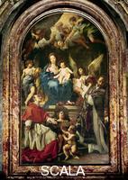 Maratta, Carlo (Maratti, Carlo 1625-1713) Madonna Enthroned between Saint Charles Borromeo, Saint Ignatius and Angels