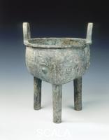 Chinese art Bronze ding with taotie pattern, early Western Zhou dynasty, c1050 BC.