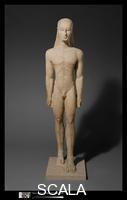 ******** Marble statue of a kouros (youth), c. 590-580 b.C.
