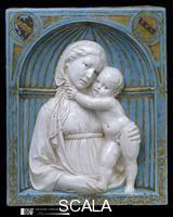 Della Robbia, Luca (c. 1400-1482) Virgin and Child in a Niche; The Bliss Madonna, 15th century (c. 1460)