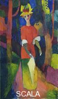 Macke, August (1887-1914) Lady in a Park, 1914