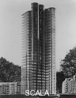 Mies van der Rohe, Ludwig (1886-1969) Glass Skyscraper. Berlin, 1922. Model (no longer extant).