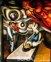 Siqueiros, David Alfaro (1896-1974) For the Complete Safety of All Mexicans at Work - detail of Injured Worker