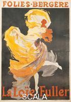 Cheret, Jules (1836-1932) Folies-Bergere, La Loie Fuller. Paris, France, 1893.